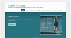 Desktop Screenshot of kendrathorogood.com