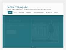 Tablet Screenshot of kendrathorogood.com